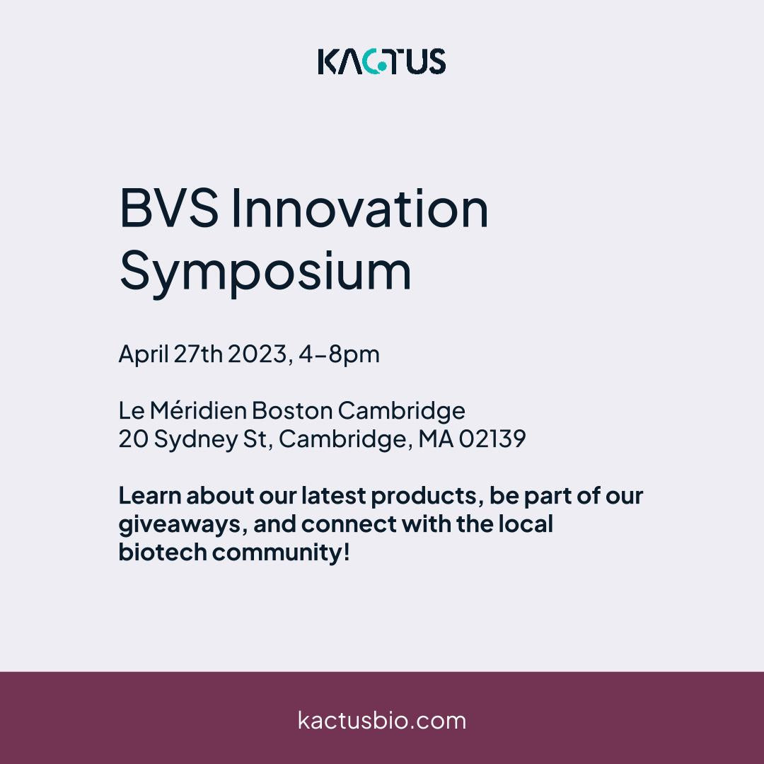 Bringing Innovative Biotechnology to the BVS Innovation Symposium