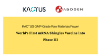 KACTUS GMP-Grade Raw Materials Power World's First mRNA Shingles Vaccine into Phase III