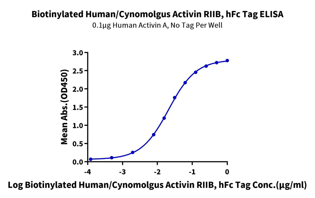 Biotinylated Human/Cynomolgus Activin RIIB/ACVR2B Protein, Ultra Low Endotoxin (ARB-HM52BB-UL)