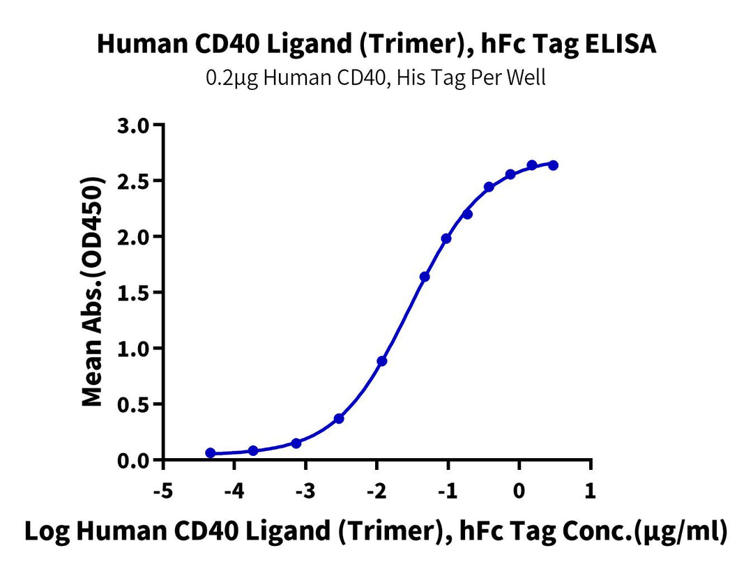 Human CD40 Ligand/TNFSF5 Trimer Protein (CDL-HM240)