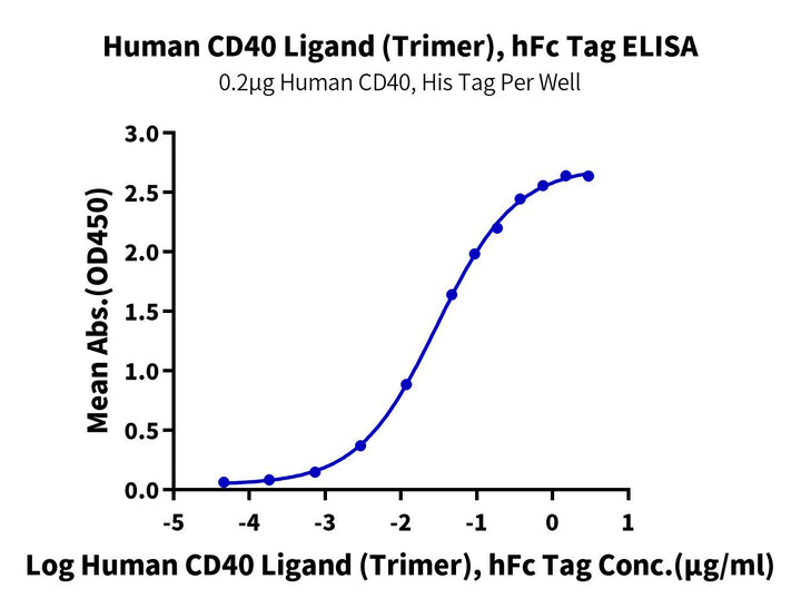 Human CD40 Ligand/TNFSF5 Trimer Protein (CDL-HM240)