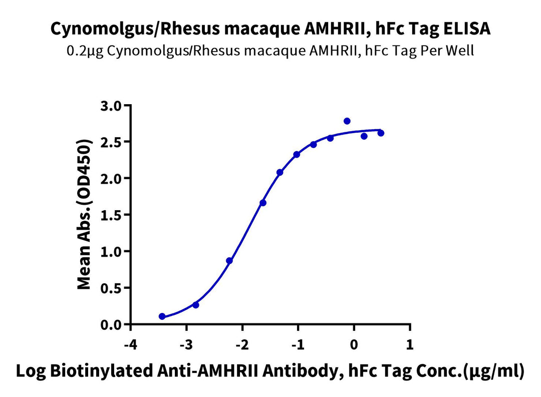 Cynomolgus/Rhesus macaque AMHRII Protein (AMH-CM2R2)