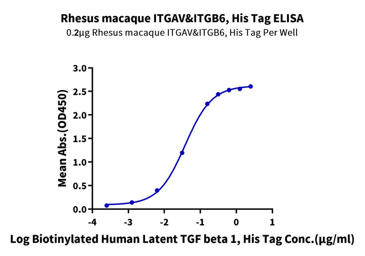 Rhesus macaque Integrin alpha V beta 6 (ITGAV&ITGB6) Heterodimer Protein (ITG-RM1V6)