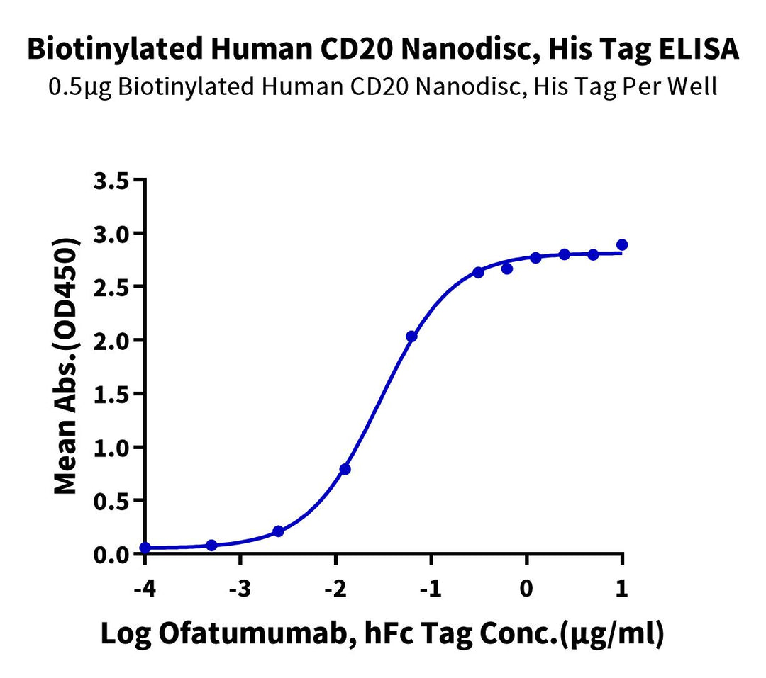 Biotinylated Human CD20/MS4A1 Protein-Nanodisc (CD2-HM12NB)