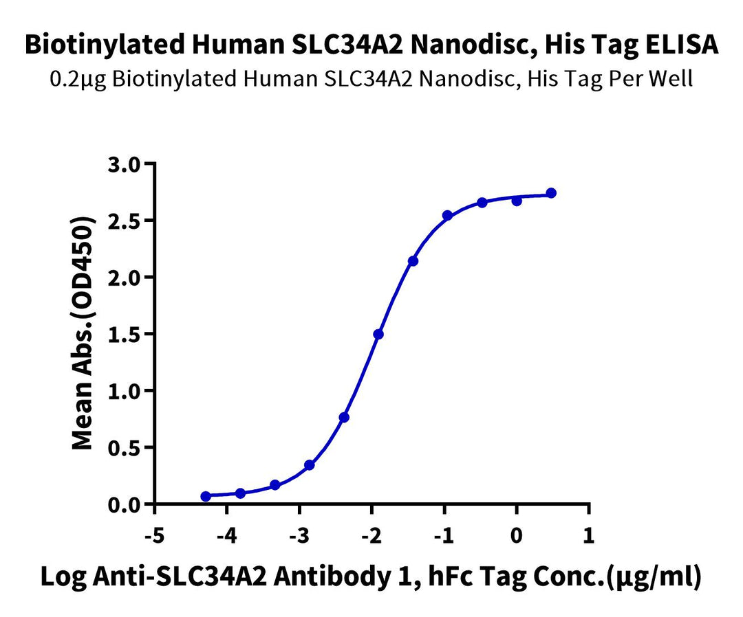 Biotinylated Human NaPi2b/SLC34A2 Nanodisc (SLC-HM1ANB)