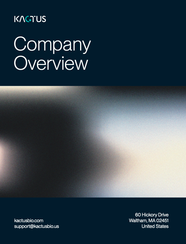 Company Overview Brochure Cover