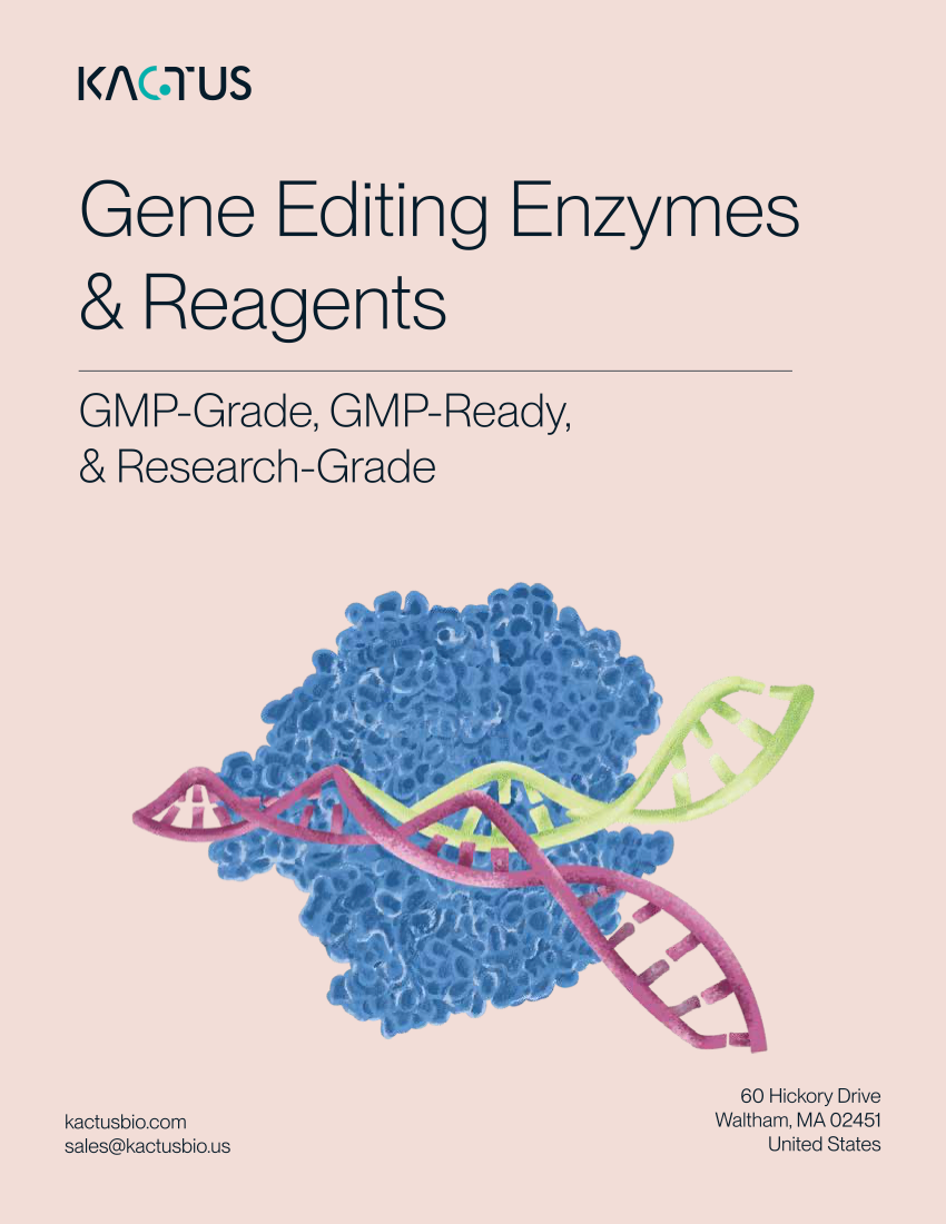 Gene Editing Enzymes Brochure Cover