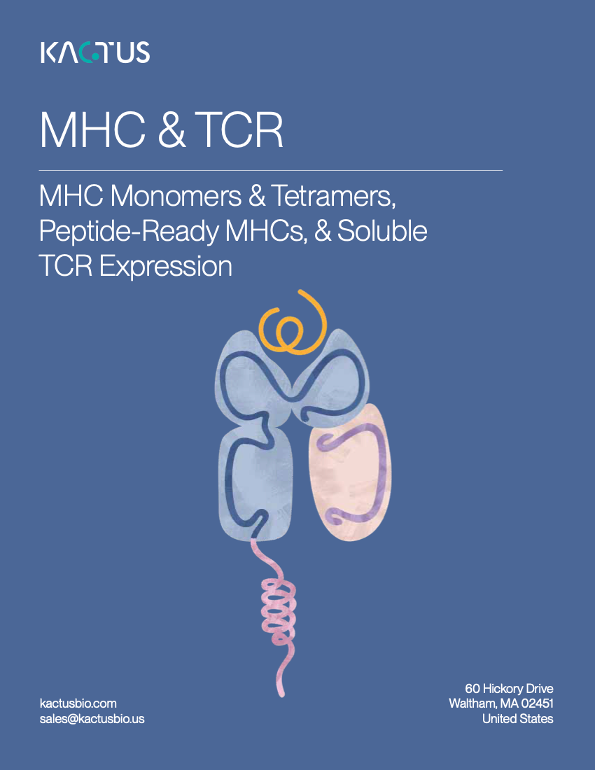 MHC and TCR Proteins Brochure Cover