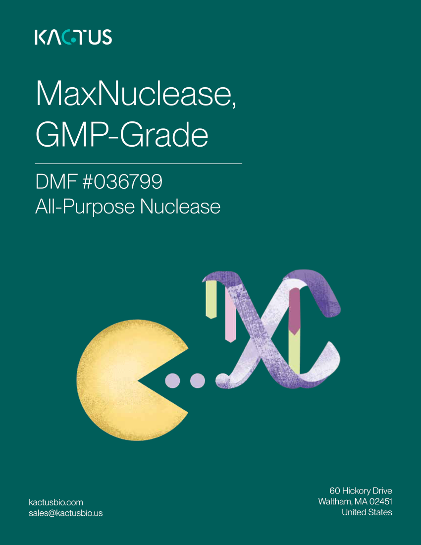 MaxNuclease Brochure Cover