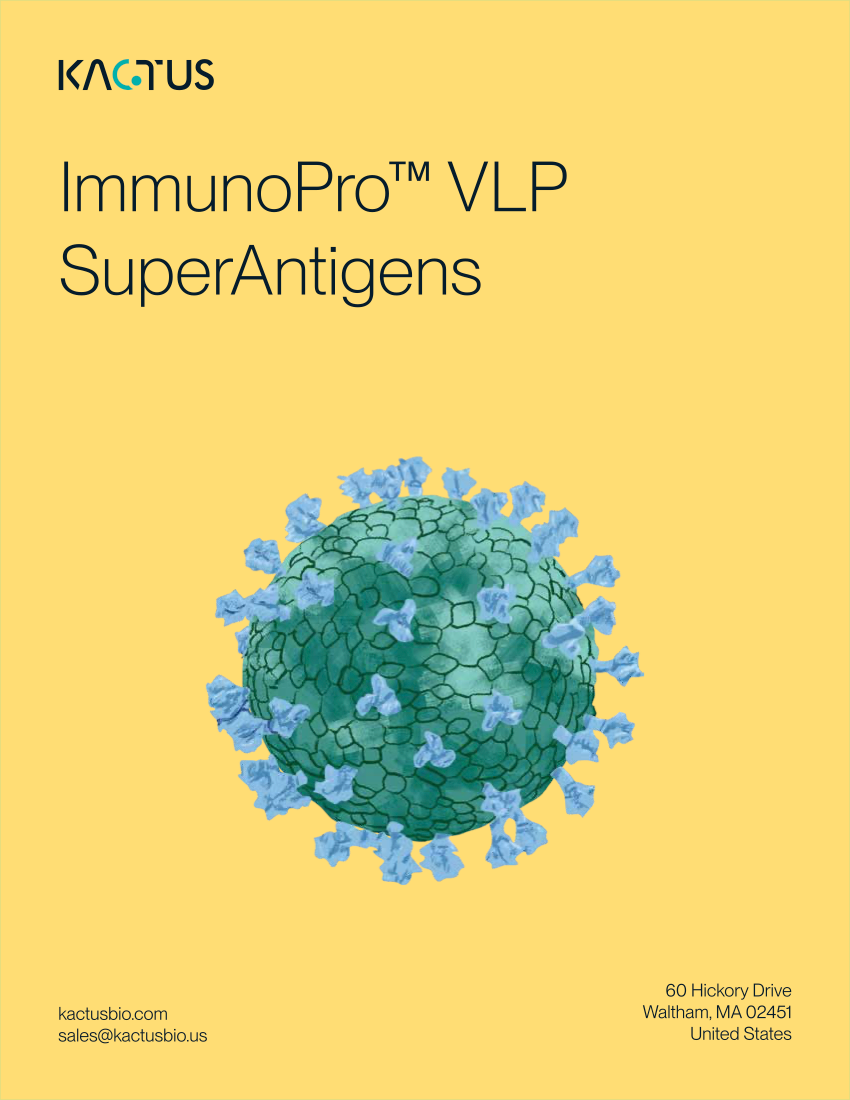 VLP Antigen Brochure Cover