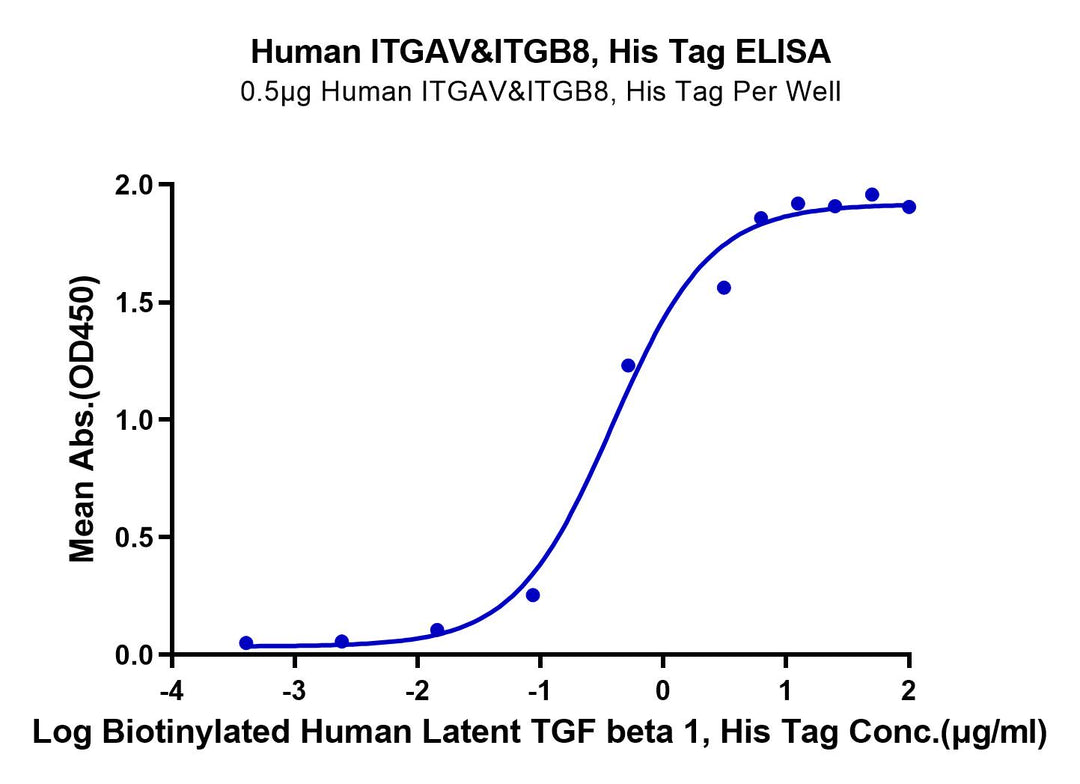 Human Integrin alpha V beta 8 (ITGAV&ITGB8) Heterodimer Protein (ITG-HM4V8)