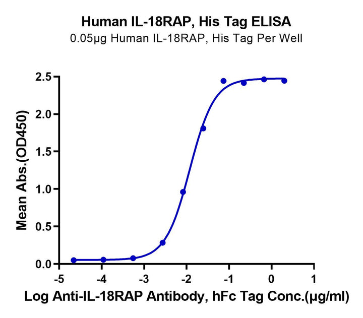 Human IL-18RAP/IL-18 R beta Protein (IL8-HM1AP)