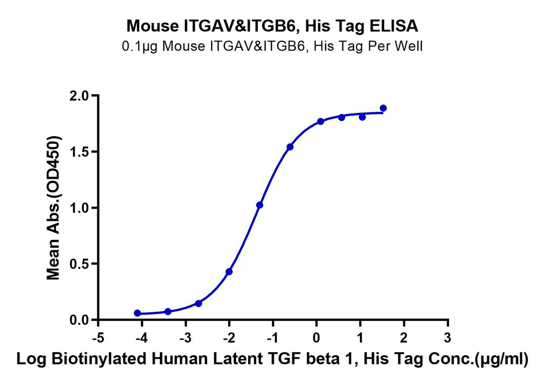 Mouse Integrin alpha V beta 6 (ITGAV&ITGB6) Heterodimer Protein (ITG-MM1V6)